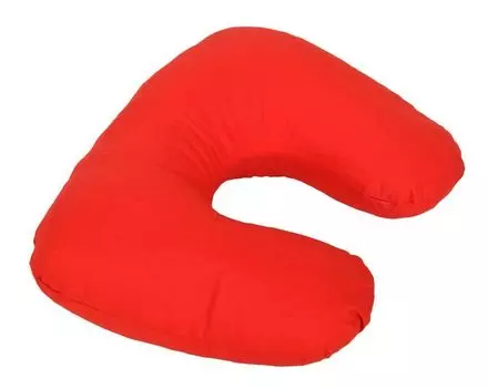 Подушка под шею квадратная Сделано в Германии Цвет - красный Yogabox