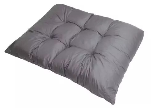 Подушка-поддон 120x50см | подушка сиденья | европоддоны | напольная подушка для детей | подушка для поддона для наружного применения черная Setgarden, серый