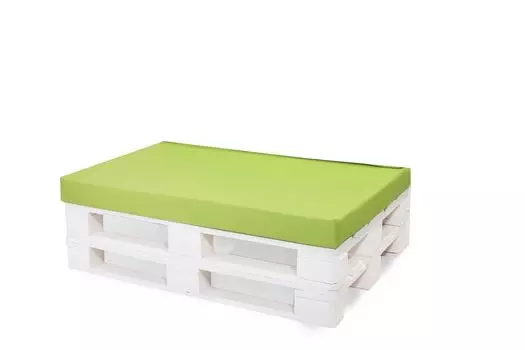 Подушка-поддон 120x50см | подушка сиденья из европоддона | напольная подушка для детей | подушка для поддонов на открытом воздухе коричневого цвета | Напольная подушка для балкона Setgarden, лайм