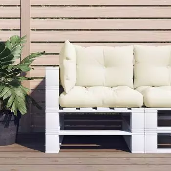 Подушка-поддон 3 шт. Кремовая ткань DKD HOME DECOR, бежевый