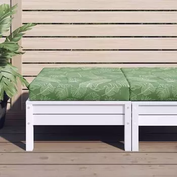 Подушка поддон Ankonbej с рисунком листа 60х60х8 см, ткань Оксфорд