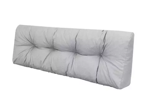 Подушка-поддон, садовая подушка, шезлонг, место для встреч, место для вечеринки, с возможностью расстановки по желанию, эко-бельё чёрное, 120 х 40 см Stanisaw Jurga, серый