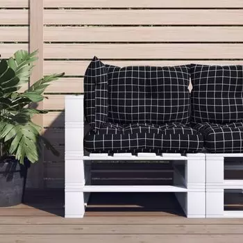 Подушка-поддон, садовая подушка, шезлонг, место встречи, место для вечеринки, с возможностью расстановки по желанию, коричневый в полоску, 120 х 80 см, 120 х 40 см DKD HOME DECOR