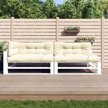 Подушка поддон vidaXL 5 шт. Ткань кремового цвета - подушка поддон - подушка поддон - подушка поддон - подушка., бежевый