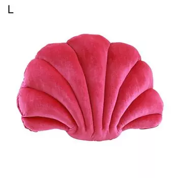 Подушка-подушка Мягкая удобная плюшевая тема моря и океана, декоративная подушка с сокровищами и звеньями для гостиной-розово-красная, размеры: L Stuttg