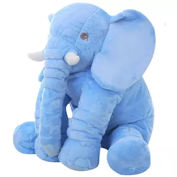 Подушка-подушка СЛОН СЛОН-талисман ПЛЮШЕВЫЙ мишка СИНИЙ U987N elektrostator