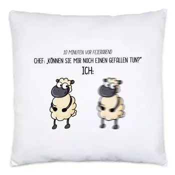 Подушка после работы, включая забавное наполнение офисной чашкой, коллегой, коллегой, боссом, юмором Hey!Print