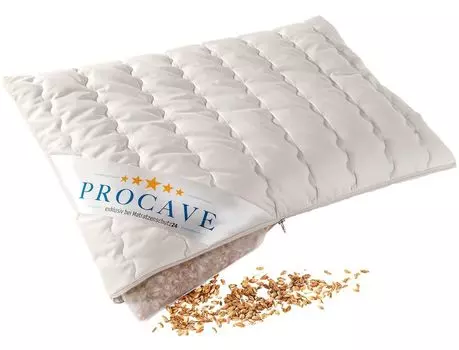 Подушка PROCAVE из спельты 40x60 см с моющимся хлопковым чехлом - Германия