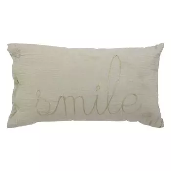 Подушка прямоугольная "Лили" хлопчатобумажная марля - белая - 50х30 см - Atmosphera crateur d'interieur Atmosphera Crateur d'intrieur