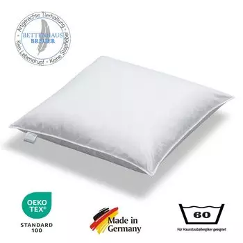 Подушка пуховая подушка 100% Сибирский пух 500г слегка мягкая 80х80 Bettenhaus-Breuer