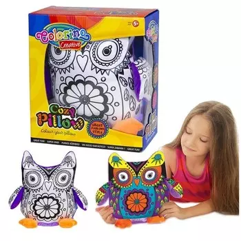 Подушка-раскраска «Сова» Colorino Kids 91312Ptr