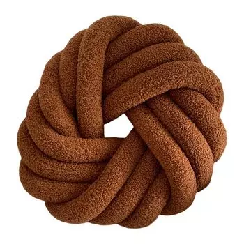 Подушка ручной работы, не потрясающая спинка, ручная работа, поворотная подушка, украшение дома для автомобиля, коричневый Stuttg