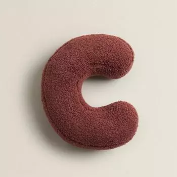 Подушка с алфавитом 38X30 см, подушка с алфавитом для дивана в гостиной, декоративная подушка для дома, алфавит: C DQQ