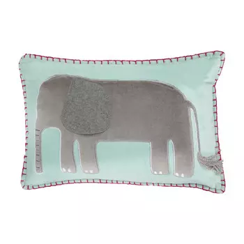 Подушка с аппликацией Bloomingville, разноцветный