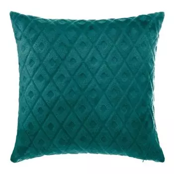 Подушка с бриллиантами - фланель - сине-зеленый - 40x40см - Atmosphera crateur d'interieur Atmosphera Crateur d'intrieur