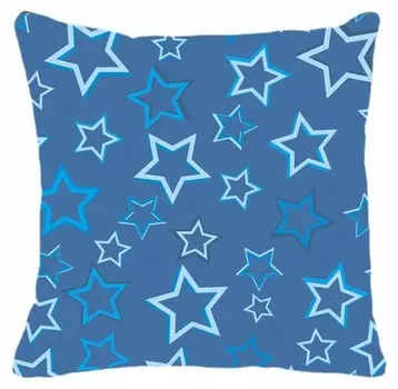 Подушка с цифровой печатью Dmora, 40x5x40 см, синий