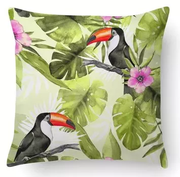 Подушка с цифровой печатью Dmora, 40x5x40 см, многоцветный