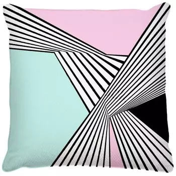 Подушка с цифровой печатью Dmora, 40x5x40 см, многоцветный