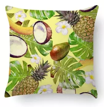 Подушка с цифровой печатью Dmora, 40x5x40 см, многоцветный