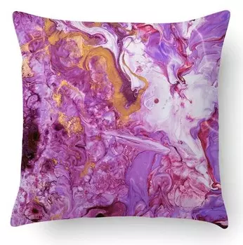 Подушка с цифровой печатью Dmora, 40x5x40 см, фиолетовый