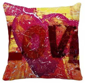 Подушка с цифровой печатью Ideallux, 40x5x40 см, многоцветный