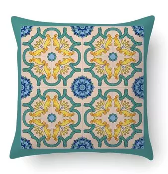 Подушка с цифровой печатью Ideallux, 40x5x40 см, синий