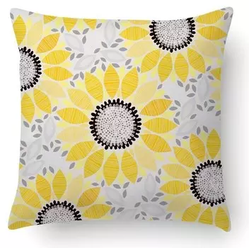 Подушка с цифровой печатью Ideallux, 40x5x40 см, синий