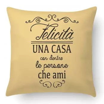 Подушка с цифровой печатью Ideallux, 40x5x40 см, желтый