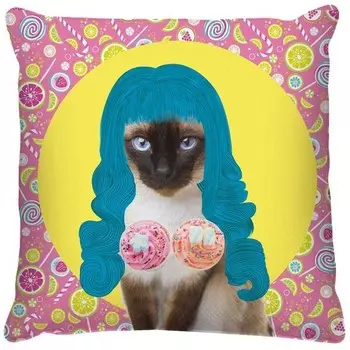 Подушка с цифровой печатью Ideallux, 40x5x40 см, многоцветный