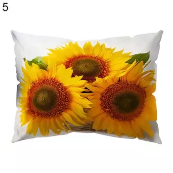Подушка с цветком подсолнуха и розы, чехлы для подушек для гостиной, дивана, автомобиля, дивана, Декор-5 # Stuttg