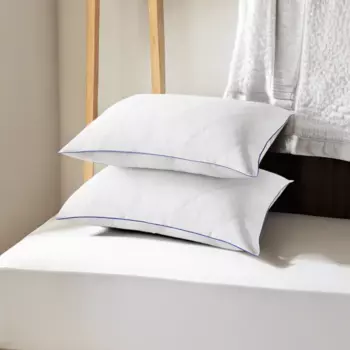 Подушка с гусиным пухом Unikome Queen-Size, белый