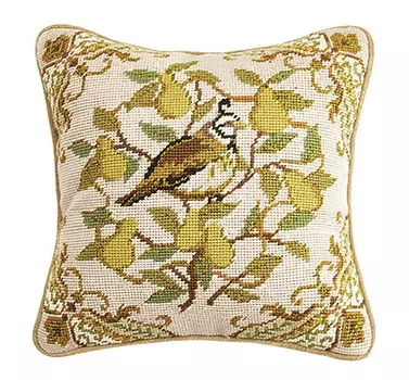 Подушка с куропаткой Peking Handicraft 12 дюймов, желтый