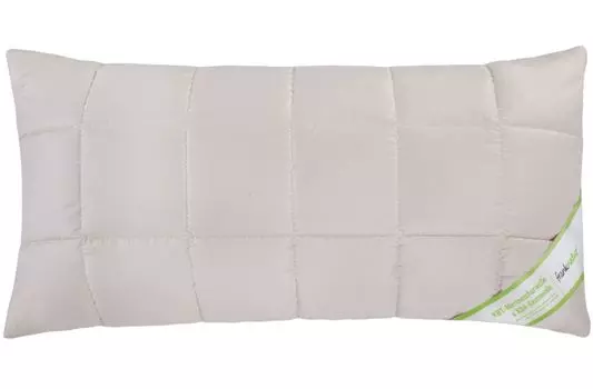 Подушка с натуральной шерстью мериноса kbT, органический хлопок kbA, вместимость подушки варьируется, размер: 40x80 см moebel-frank