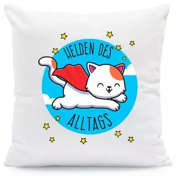 Подушка с принтом и надписью Everyday Heroes: без наполнителя Gravurzeile