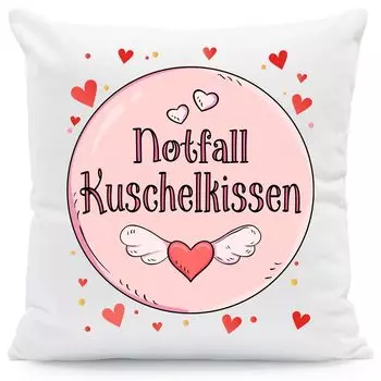 Подушка с принтом и надписью «Мягкая подушка для экстренной помощи»: без наполнителя Gravurzeile