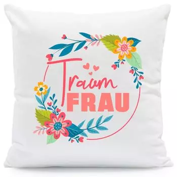 Подушка с принтом с надписью «Женщина Мечты»: без наполнителя Gravurzeile