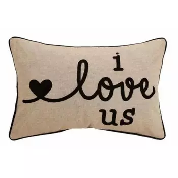 Подушка с вышивкой Peking Handicraft 14 x 20 дюймов 2 шт, синий