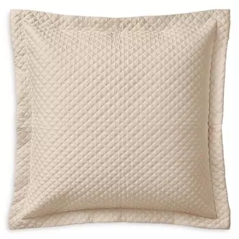 Подушка Sateen Argyle European Sham Ralph Lauren, коричневый/бежевый