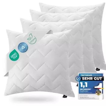 Подушка Sei Design из микрофибры | устойчивый к кипячению | Эйр Дрим Классик | 50x50 комплект из 4 шт Sei Design Heimtextilien