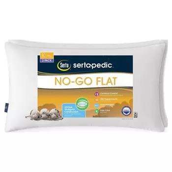 Подушка SertaPedic No-Go King, 2 штуки