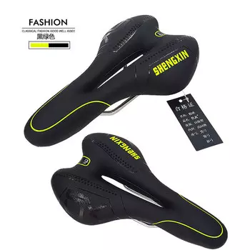 Подушка сиденья для горного велосипеда SHENGXIN, силиконовое седло для велосипеда, полое седло, оборудование для верховой езды, сумка для сиденья, подушка для сиденья велосипеда, заказ, цвет