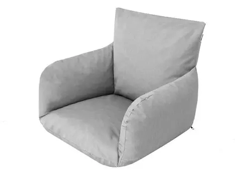 Подушка сиденья для подвесного стула, подушка для кресла-качели, сменная подушка, сменная подушка, подушка для полиротанга, подвесные качели из ротанга, подушка для спины, бежевый Stanislaw Jurga, серый