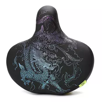 Подушка сиденья для велосипеда SHENGXIN, силиконовая подушка для сиденья автомобиля с аккумулятором, мягкая подушка сиденья для горного велосипеда, подушка сиденья для велосипеда, синий градиент цвета