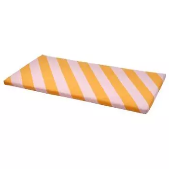 Подушка сиденья Ikea Bankkamrat 90Х50Х3 см, розовый/желтый