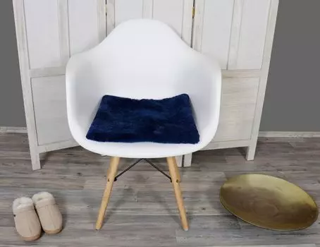 Подушка сиденья из пивного ящика BierEx Подушка для сиденья из пивного ящика ЗАК 1 неделя Reissner Lammfelle, синий