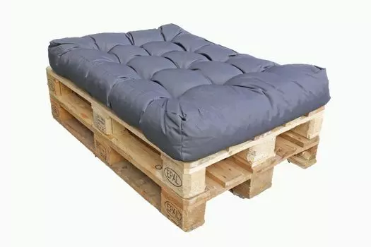 Подушка сиденья на поддоне индивидуально красная 120x80 см Подушка сиденья на открытом воздухе в помещении европоддоны Haus und Deko, серый