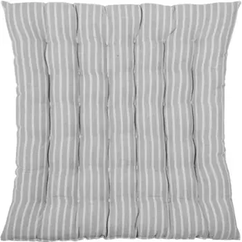 Подушка сиденья PAD "Fiora", ручная работа 40х40 см, светло-серый