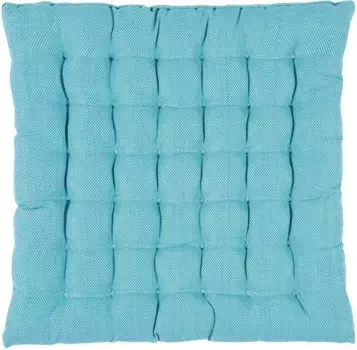 Подушка сиденья PAD "Ризотто", ручная работа 40х40 см, бирюзовый