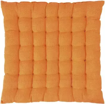 Подушка сиденья PAD "Ризотто", ручная работа 40х40 см, оранжевый
