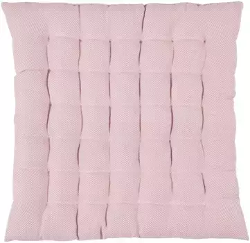 Подушка сиденья PAD "Ризотто", ручная работа 40х40 см, цвет dusty pink + unifarben